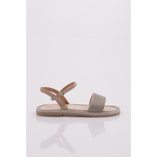 DGN 3051 Kadın Düz Taban Taşli  Sandalet
