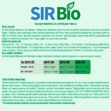 Sır Bio Bitkisel Özlü Bulaşık Makinası Deterjanı 1000 ml 40 Yıkama