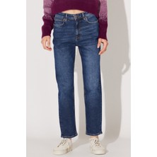 Lee Carol Regular Fit Normal Kesim Yüksek Bel Mavi Esnek Jean Kot Pantolon