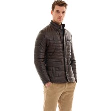 Pierre Cardin Erkek Bordo Hakim Yaka Spor Deri Ceket