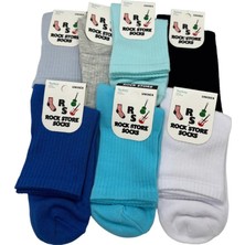 Top Rock Store 7 Çift Renkli Lastikli Soket Çorap
