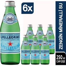 San Pellegrino Mineralli Su Doğal 250 ml x 6 Adet