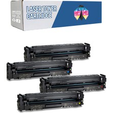 PowPrint Hp 207X-W2210X  Laserjet Pro M255DW Cmyk 1 Set   Çipsiz Muadil Toner