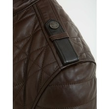 Pierre Cardin Erkek Camel Hakim Yaka Hakiki Deri Ceket