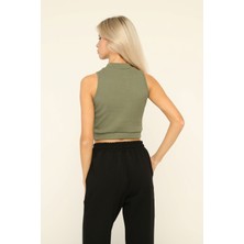 Owut Collection Kadın Dik Yaka Kolsuz Body