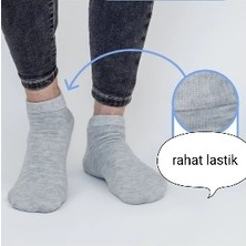 10 LU Ekonomik Düz Patik Çorap 35/37 BEDEN, RENK: SİYAH