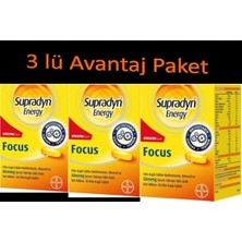 Supradyn Eenergy Focus 30 Tablet 3 Lü Avantaj Paket