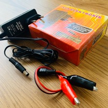 Ata Elektronik Çocuk Oyuncak Atv Utv Akülü Araç Araba 12 Volt Aküler Için Adaptör Şarj Cihazı Extra Maşalı Kablolu 1 Amper EXTRA timsah uçlu KABLOLU  VOLTAJ Kesicili