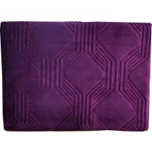 Özdilek Trendy Art Deco Tek Kişilik Battaniye Mürdüm 155 x 220 cm