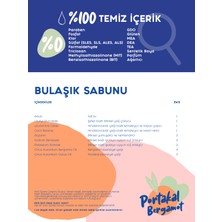 Lindos - Süper Konsantre Portakal Bergamot Kokulu Bulaşık Sabunu %100 Bitkisel Elde Yıkama Deterjanı - 1200 ml