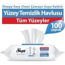 Sleepy Easy Clean Çamaşır Suyu Katkılı Yüzey Temizlik Havlusu 100 Yaprak