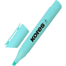 Kores Fosforlu Kalem -  Pastel Turkuaz