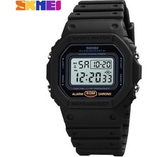 Hanyang Siyah Beyaz Spor Izle Erkekler Açık LED Dijital Saatler 5bar Su Geçirmez Çalar Saat Erkek Askeri Erkekler Dijital Kol Saati Skmeı Montre Homme (Yurt Dışından)