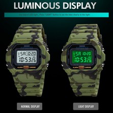 Hanyang Mavi Reloj Hombre Skmei Marka LED Izle Erkekler Spor Saatler Dijital Askeri Saat 50 M Su Geçirmez Açık Elbise Kol Saatleri (Yurt Dışından)