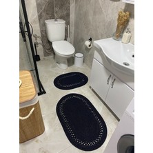 Halımax Milda Jüt 2'li Banyo Paspası Çift Taraflı Kaymaz Yıkanabilir Banyo Paspas Takımı 40X60CM & 50X80CM
