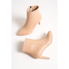 Modabuymus Nairobi Ten Mat İnce Topuklu Klasik Bot