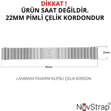 NovStrap Huawei Watch Gt5 46mm Gt5 Pro Gt4 46mm Gt3 46mm Gt3 Pro Gt3 Se Gt2 ile Uyumlu Kordon Lansman Çelik Kayış