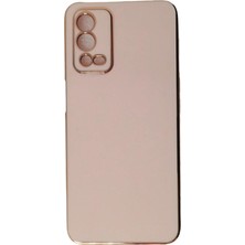 Oppo A54 ile Uyumlu Platin Krom Volet Kapak Telefon Kılıfı