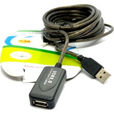 Boblov 5 Metre USB Uzatma Kablosu 5m Extension Cable Güçlendirilmiş USB Uzatma Dişi Erkek USB Kablo