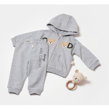 Baby Cosy Babycosy Organik Kapüşonlu Ceket & Pantolon Takımı