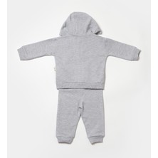 Baby Cosy Babycosy Organik Kapüşonlu Ceket & Pantolon Takımı