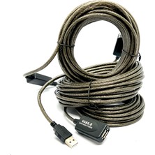 Boblov 25 Metre USB Uzatma Kablosu 25M Extension Cable Güçlendirilmiş USB Uzatma Dişi Erkek USB Kablo