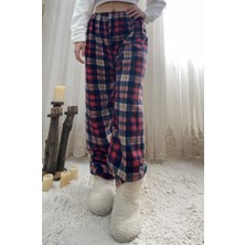 Betimoda Kadın Polar Pijama Altı Kışlık Lastikli Bel Tek Alt