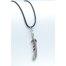 Had Safha Accessories Kartal Pençesi - Kuş Tüyü Deri Ip Kolye