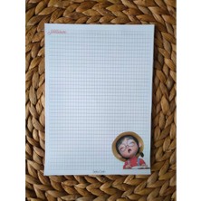 Sevimli Kızçe Desenli Kareli Notepad 03 Günlük Planlayıcı, Defter, To Do List, Not Defteri, Ajanda