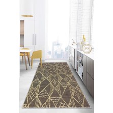 West Home Dijital Baskı Makinede Yıkanabilir Kaymaz Taban Leke Tutmaz Mutfak Halısı Salon Halısı ve Yolluk