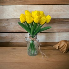 OziHouse Yapay Islak Lale Sarı 10 'lu