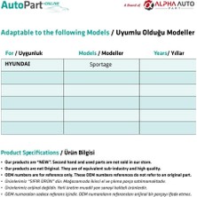 Alpha Auto Part Hyundai Sportage Için Kapı Kilit Dili Seti