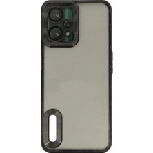 Pluscep Aksesuar Realme 9 Pro ile Uyumlu Roma Lensli Lazer Slot Şeffaf Kapak Telefon Kılıfı