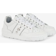Chiara Ferragni Beyaz - Gümüş Kadın Deri Sneaker Cf3201_064
