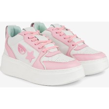 Chiara Ferragni Beyaz - Pembe Kadın Deri Sneaker Cf3217_072