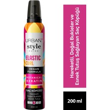 URBAN Care Style Guide Elastic Curl Doğal Görünüm Sağlayan Saç Köpüğü-Esnek Tutuş-Vegan -200 ml