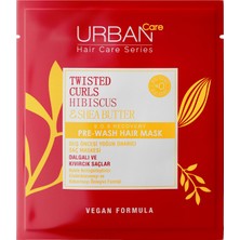 URBAN Care Hibiscus & Shea Butter Bukle Belirginleştirici Duş Öncesi Saç Bakım Maskesi 50 ml - Vegan