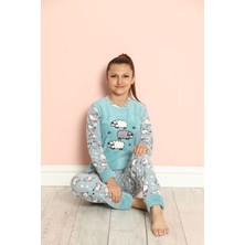 Sharin Çocuk Desenli Kışlık Polar Pijama Takımı 9C-20302M