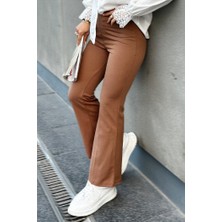 İlkimay Piyale Ispanyol Paça Pantolon 653 - Kahve