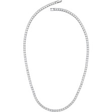 Merano Design 4mm Rhodum Su Yolu Kolye 50CM