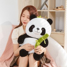 PVC Sevimli Panda Sarılma Bambu Bebek Bebek Huahua Peluş Oyuncak Sarılma Uyuyan Bebek Kız Hediye (Yurt Dışından)