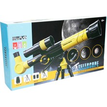 Peda Toy Çocuklar Için Teleskop Egitici Uzay Teleskopu Telefona Baglanır Tripodlu Teleskop 2 Adet Mercekli