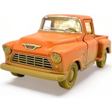 Peda Toy Metal Model Chevrolet Lisanslı Die-Cast Araç 1,36 Çek Bırak Kapı Aç Kapa 1955 Chevrole Pick Up Çamur