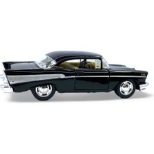 Peda Toy Metal Model Chevrolet Lisanslı Die-Cast Araç 1,36 Çek Bırak Kapı Aç Kapa 1957 Chevrolet Bel Air