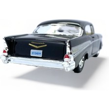 Peda Toy Metal Model Chevrolet Lisanslı Die-Cast Araç 1,36 Çek Bırak Kapı Aç Kapa 1957 Chevrolet Bel Air