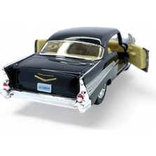 Peda Toy Metal Model Chevrolet Lisanslı Die-Cast Araç 1,36 Çek Bırak Kapı Aç Kapa 1957 Chevrolet Bel Air