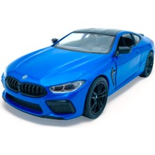 Peda Toy Metal Model Bmw Orjinal Lisanslı Die-Cast Araba 1,36 Çek Bırak Kapı Aç Kapa Bmw M8 Mavi