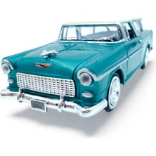 Peda Toy Chevy Bel Air Nomad Station Die-Cast Chevy Orjinal Lisanslı 1,24 Koleksiyonluk Model Klasik Araba