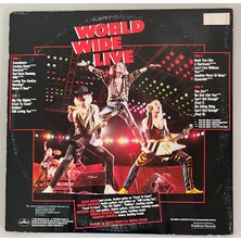 Scorpions World Wide Live Double Çift Lp Plak (Orjinal 1985 Dönem Avrupa Baskı)