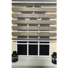 Storburada Zebra Stor Perde Kahverengi STB 400V05-D